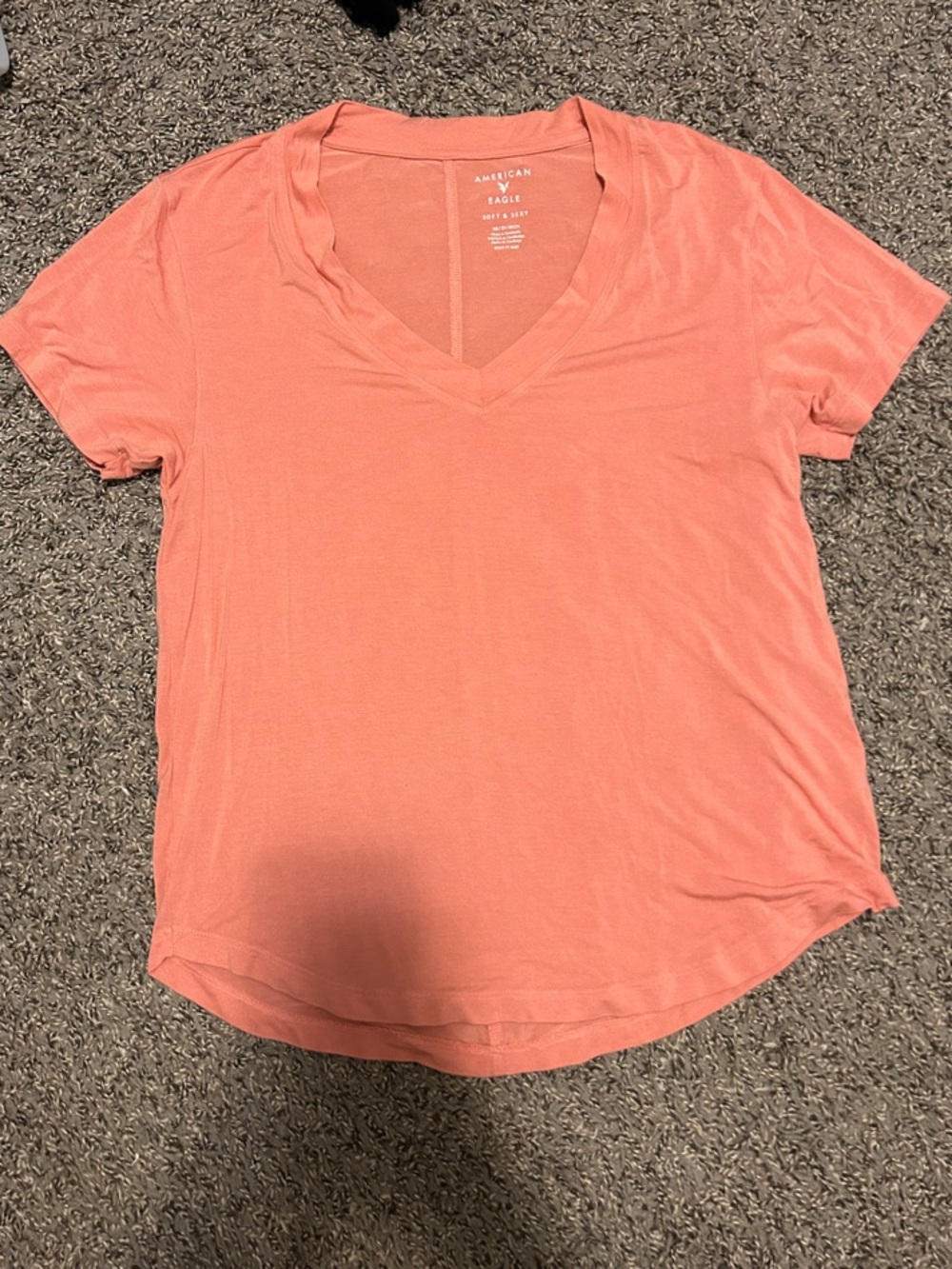American Eagle Outfitters Women's Soft & Sexy V-Neck Short Sleeve Tee
